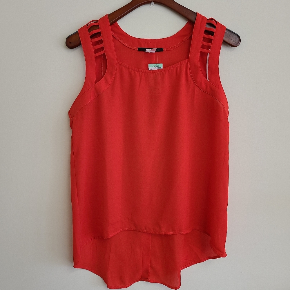 🆕️Love J Hi-Low Red Tank Top